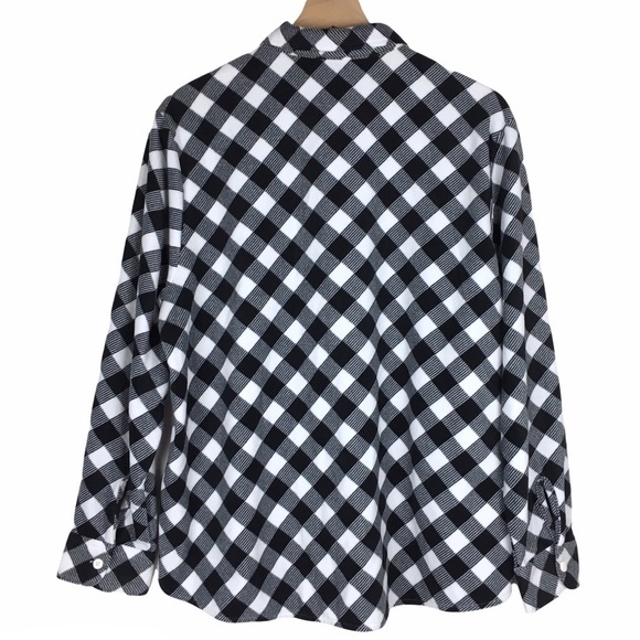 RIDERS by LEE Shacket Shirt Jacket Buffalo Plaid Fleece Cozy Cabincore Size XL - Picture 3 of 7